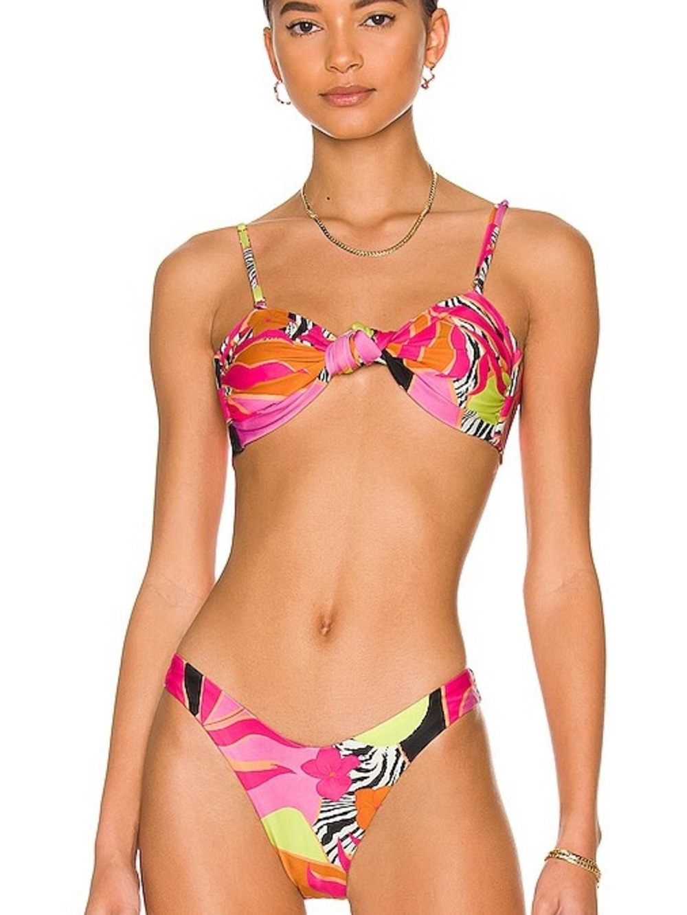 AGUA BENDITA x REVOLVE Lucille Bikini Top in Multi - Picture 1 of 3
